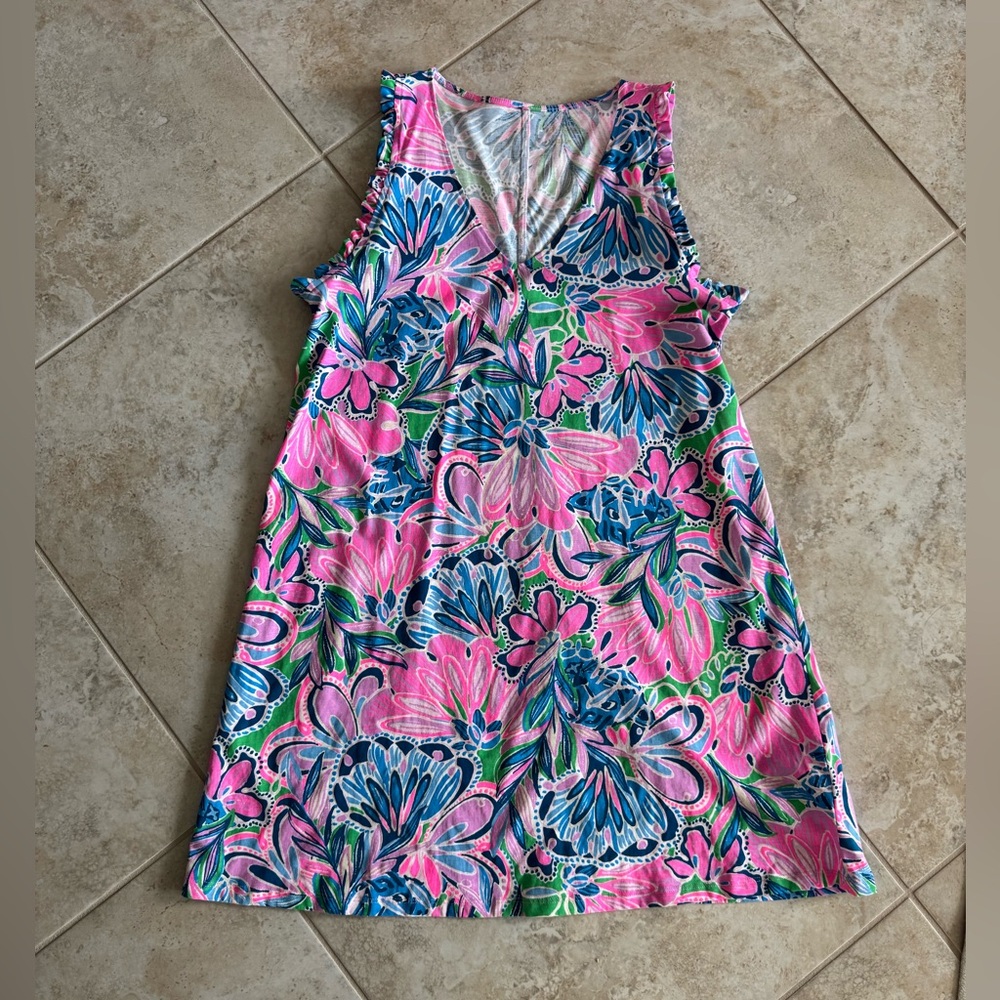 Lilly Pulitzer Pink and Blue Floral Dress